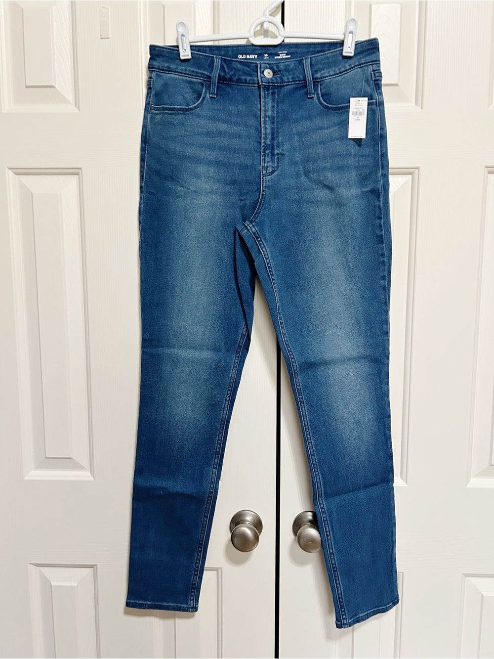 Old Navy High Rise Wow Super Skinny Jeans 10 Long NWT 90's Stretch Casual